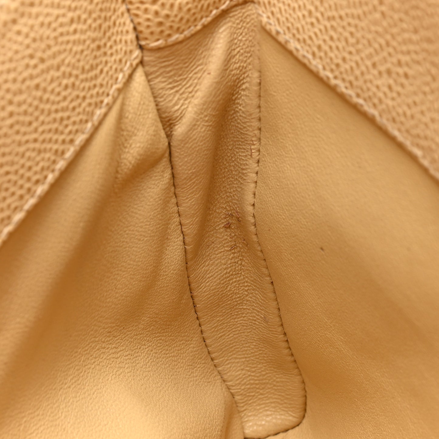Caviar Quilted Tote Beige