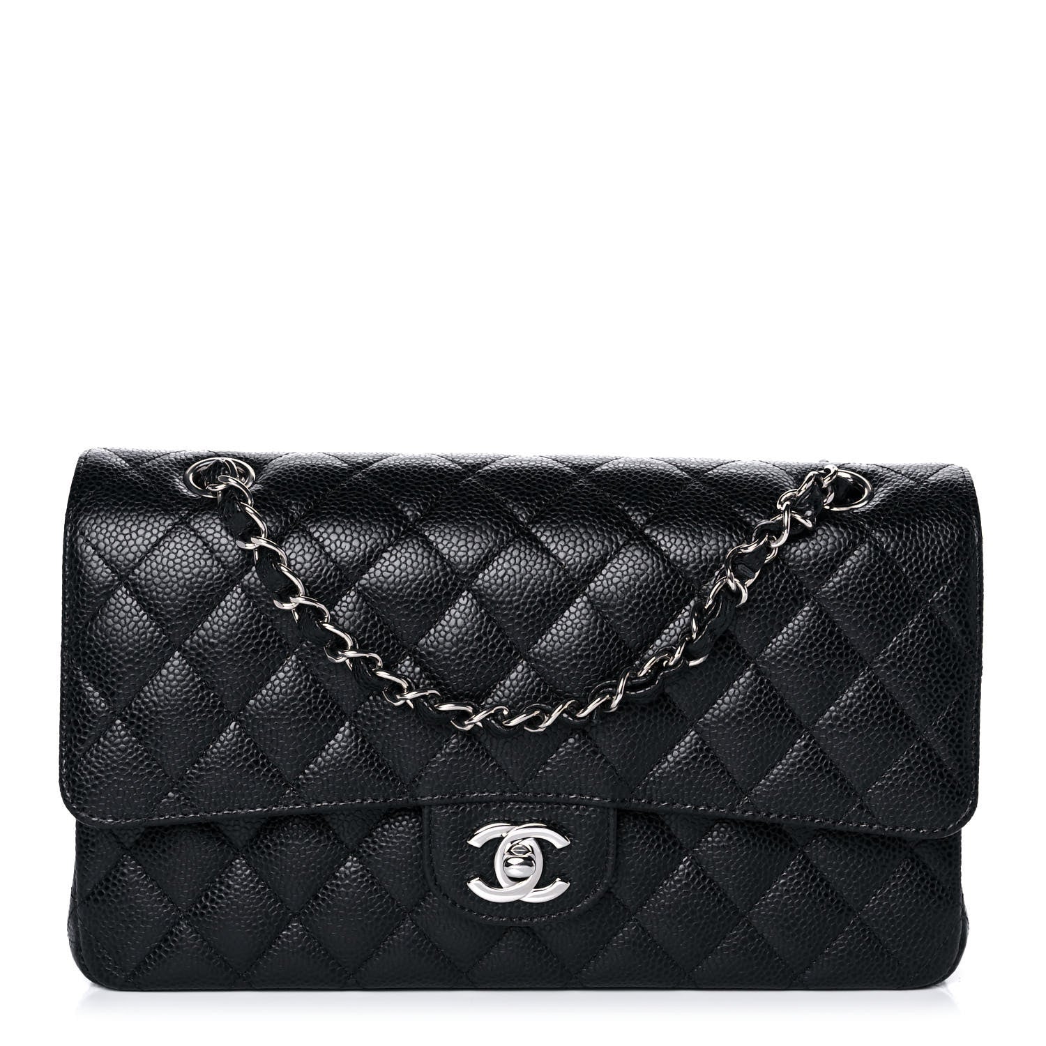 Chanel Caviar Quilted Medium Double Flap Black 1 of 11