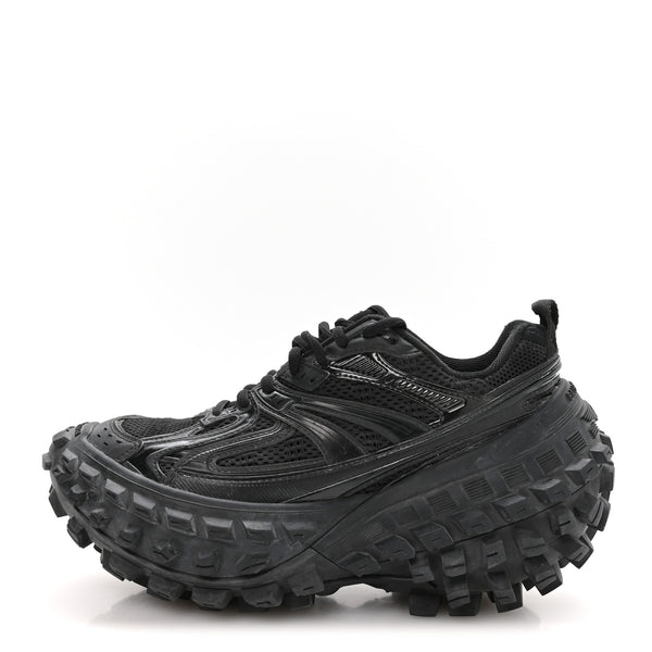 Balenciaga Mesh Nylon Mens Monocolor Bouncer Sneakers 37 Black