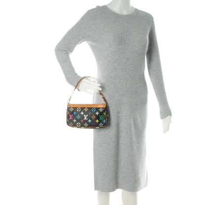 Louis Vuitton Monogram Multicolor Pochette Accessories Black 2 of 8
