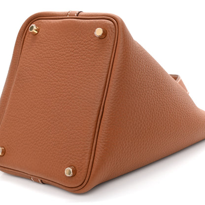 Hermes Taurillon Clemence Picotin Lock 18 PM Gold 10 of 10