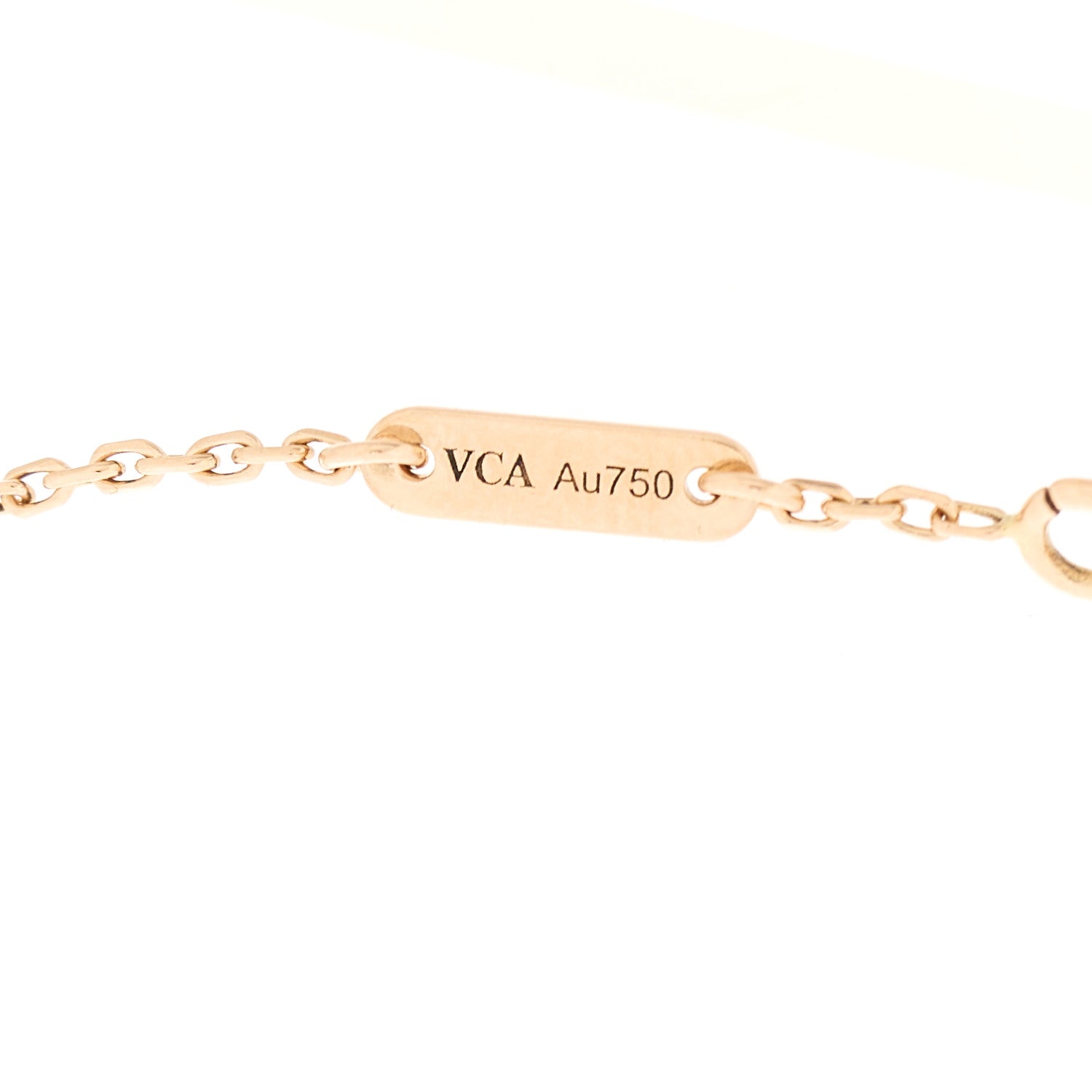Van Cleef & Arpels 18K Rose Gold Carnelian Sweet Alhambra Bracelet 4 of 5