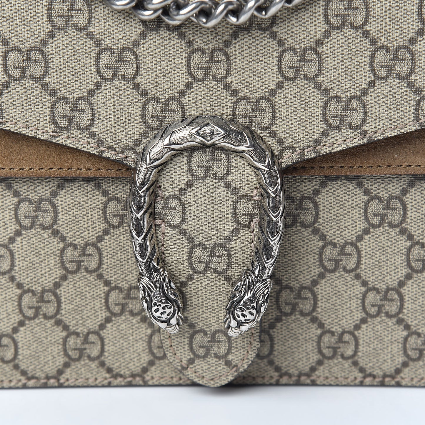 GG Supreme Monogram Mini Dionysus Shoulder Bag Taupe