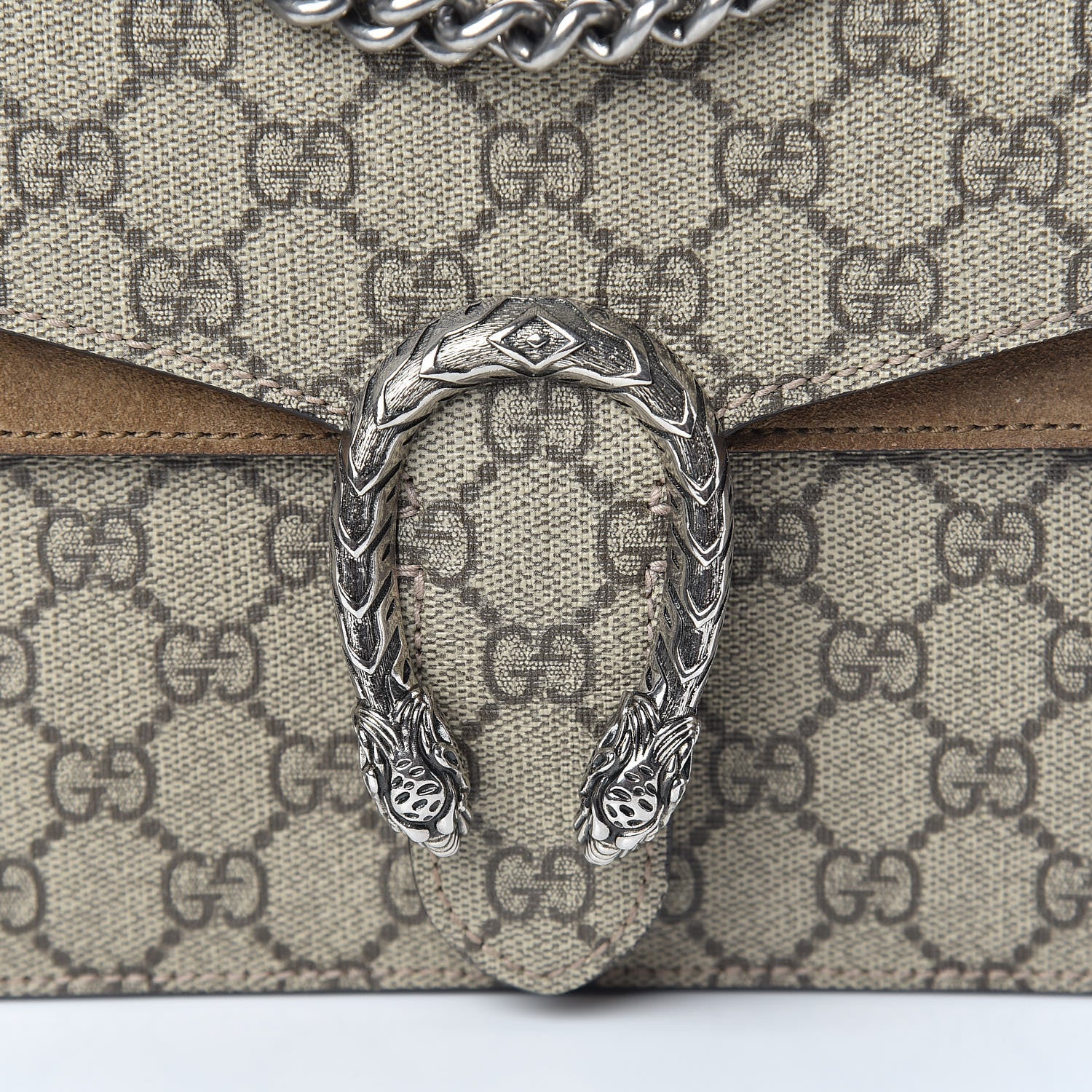 Gucci GG Supreme Monogram Mini Dionysus Shoulder Bag Taupe 8 of 10
