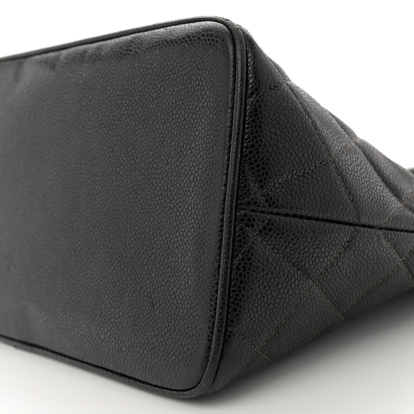 Caviar Quilted Medallion Tote Black