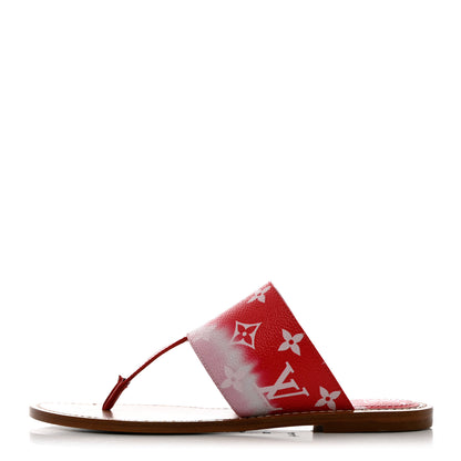 Louis Vuitton Monogram Escale Palma Sandals 37 Rouge 1 of 9