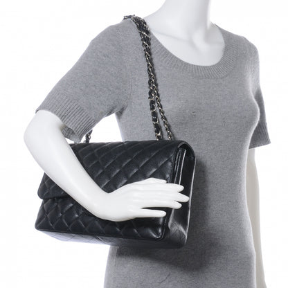 Chanel Caviar Jumbo Single Flap Black 2 of 9