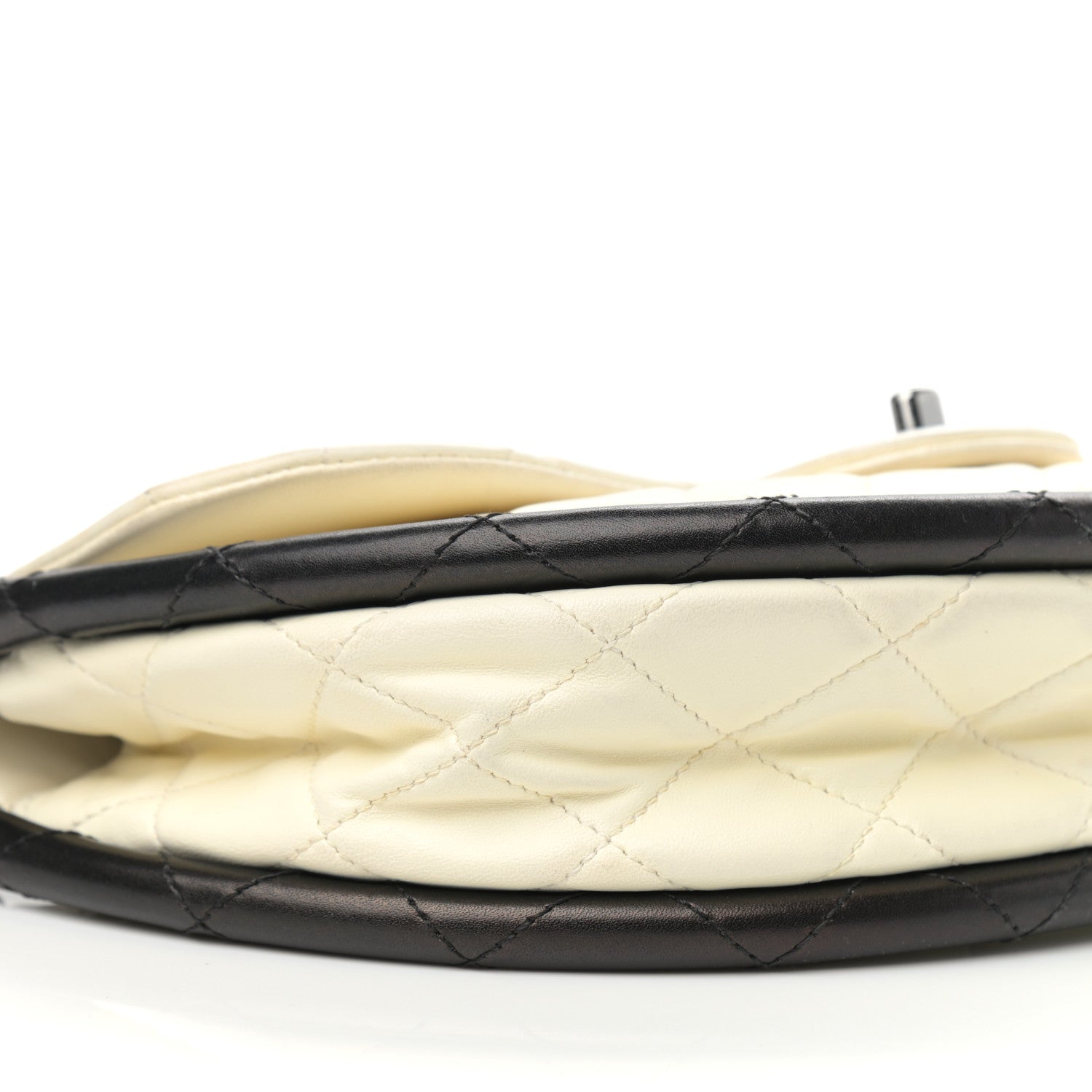 Chanel Lambskin Quilted Small Hula Hoop Flap Ivory 9 of 14