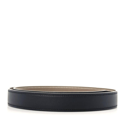Hermes Swift Epsom 24mm Belt Strap 75 Black Etoupe 2 of 4
