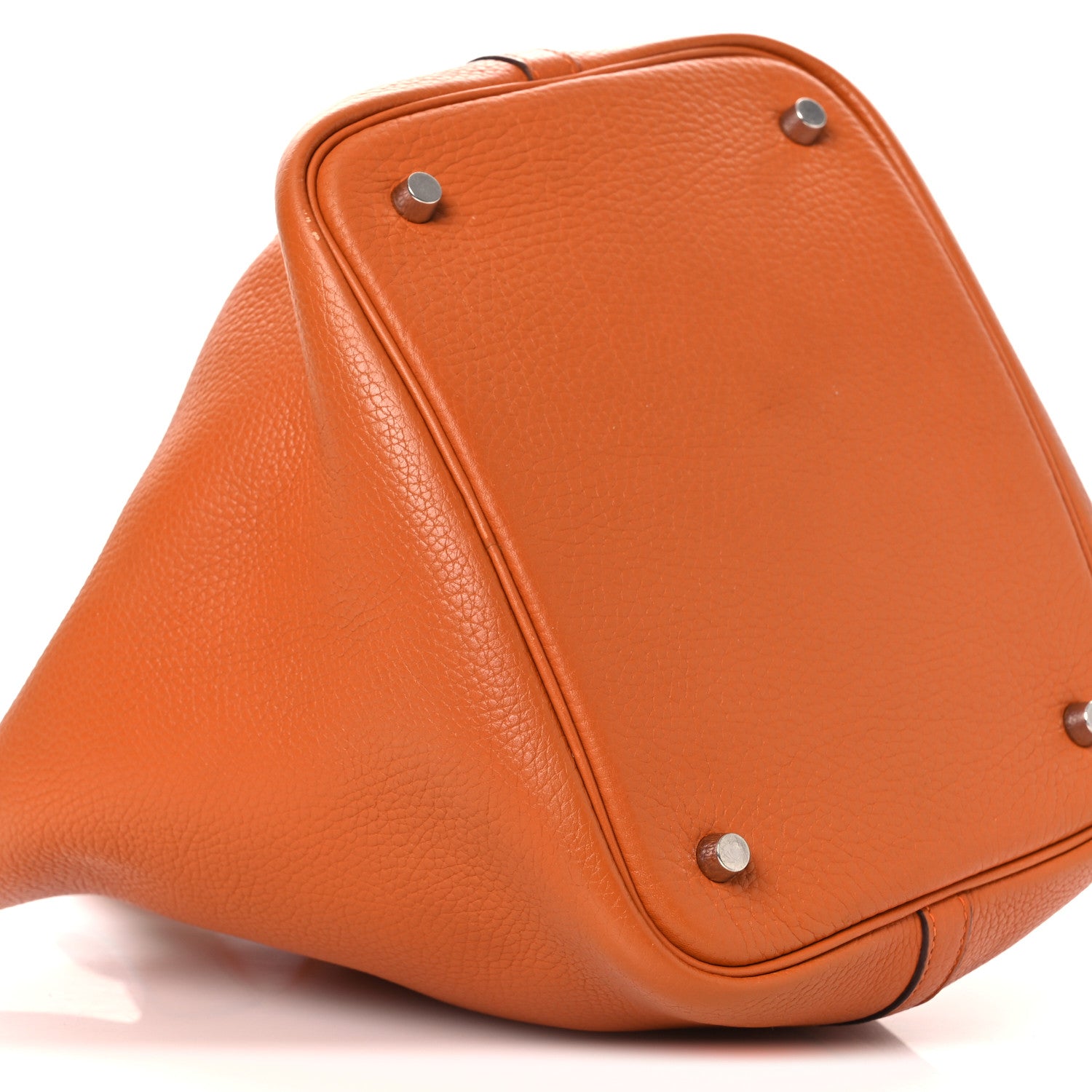 Hermes Taurillon Clemence Picotin 22 MM Orange 9 of 11