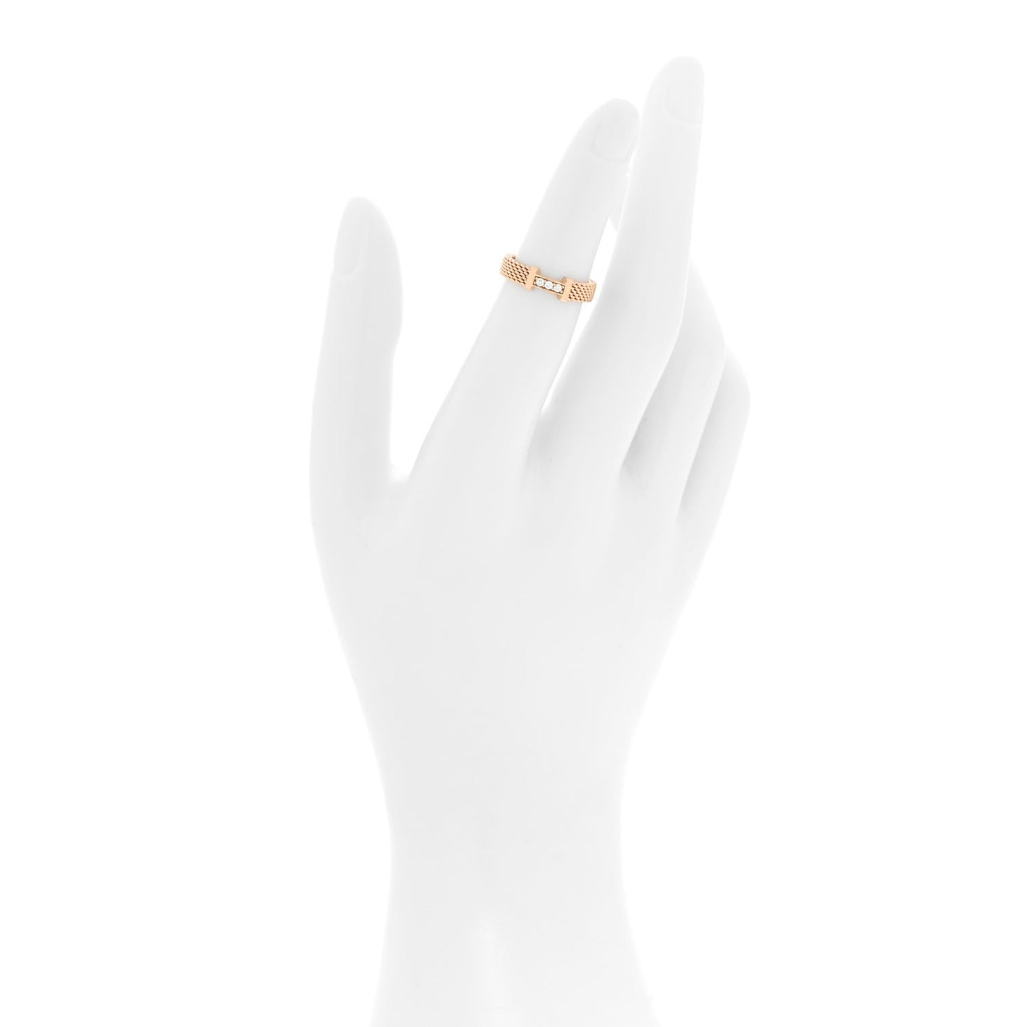 18K Rose Gold Diamond Narrow Somerset Ring 48 4.5