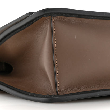 Fendi Vitello Century F is Fendi Bi-Color FF 1974 Embossed Small Kan I Shoulder Bag Maya Black 10 of 12