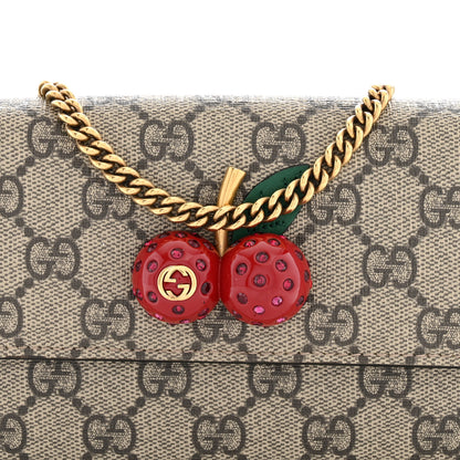 Gucci GG Supreme Monogram Mini Cherry Chain Bag 7 of 11