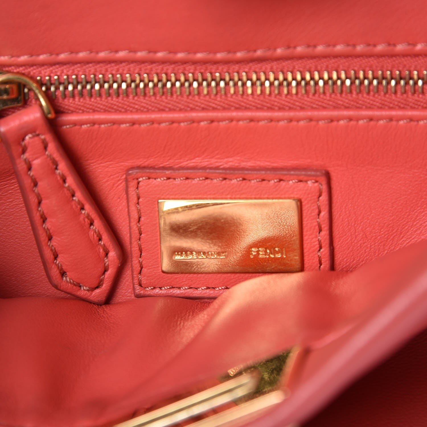 Fendi Nappa Mini Peekaboo Iconic Satchel Rosa Exstasy 7 of 11