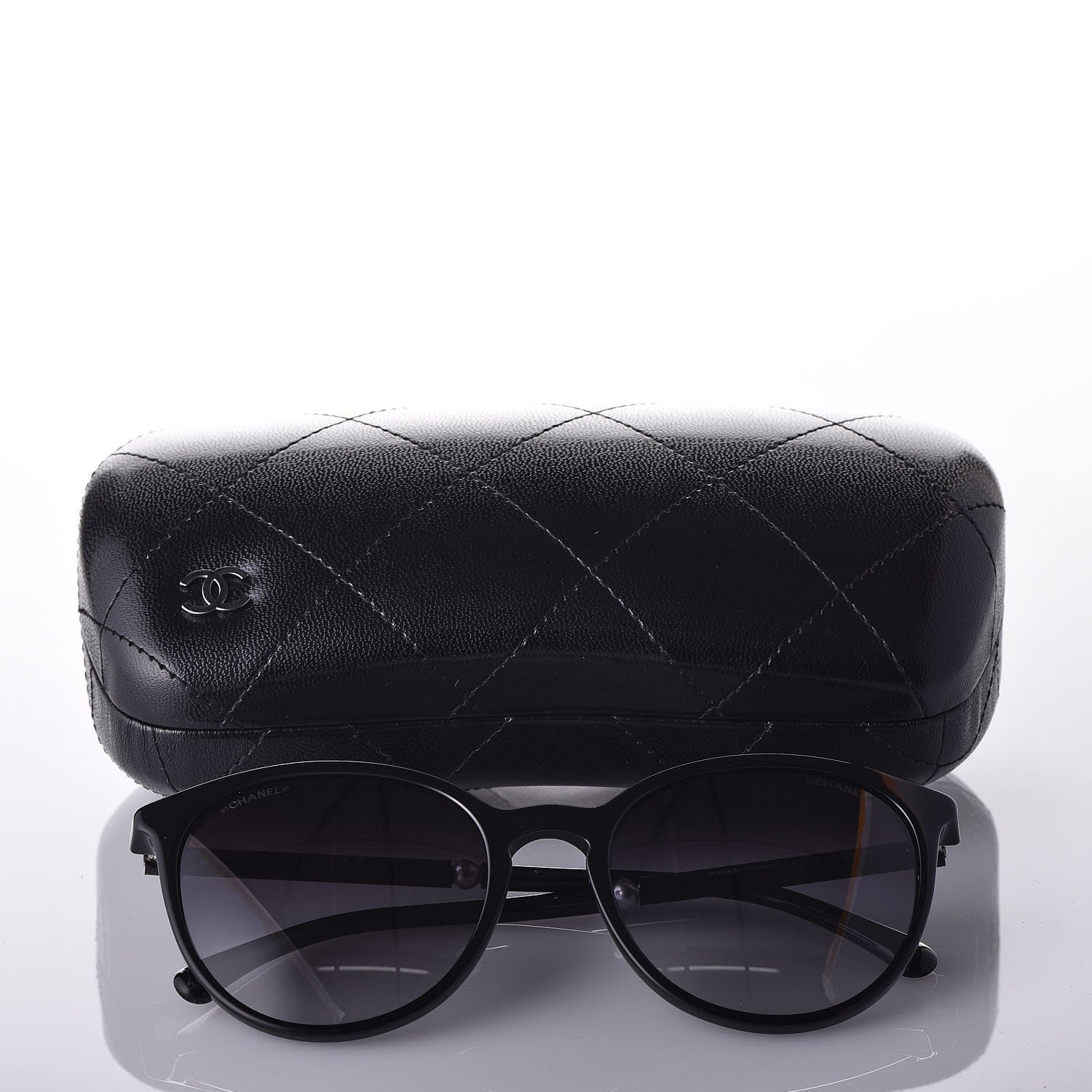 Chanel Acetate Butterfly Pearl Sunglasses 5394 Black 8 of 8