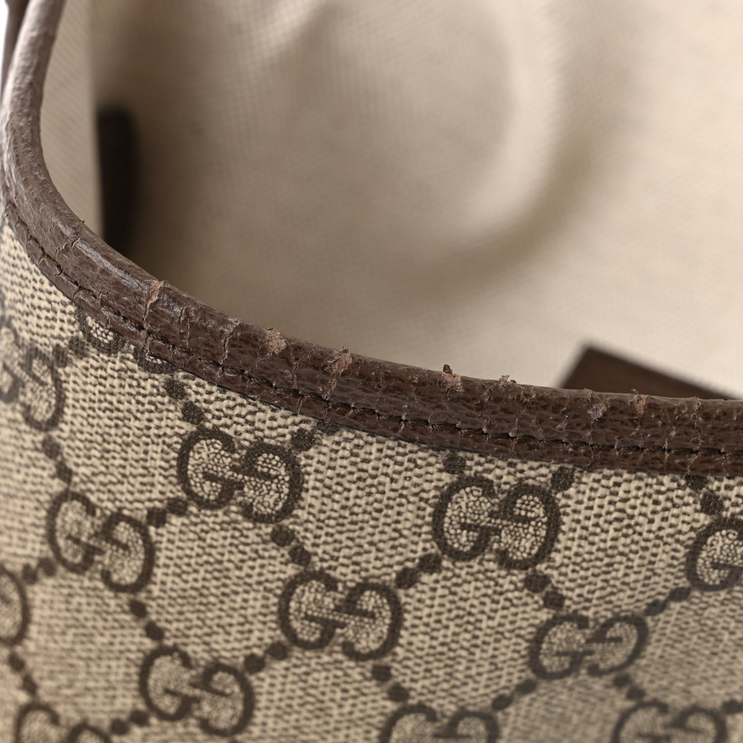 GG Supreme Monogram Web Medium Neo Vintage Flap Messenger Bag Beige New Acero