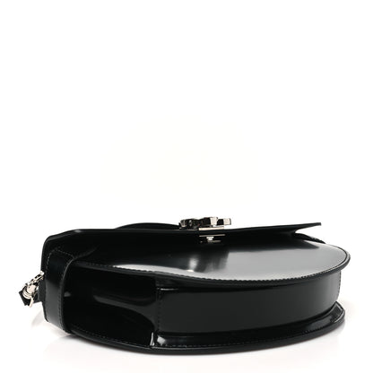 Gucci Calfskin Matelasse GG Marmont Half Moon Top Handle Bag Black 4 of 10