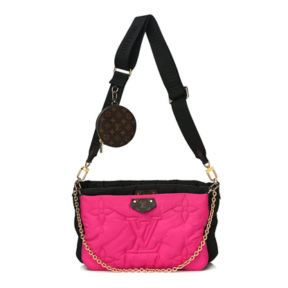 Louis Vuitton Econyl Monogram Pillow Maxi Multi Pochette Accessories Black Fuchsia 1 of 11