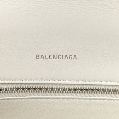 Balenciaga Grained Calfskin Small Hourglass Top Handle Bag White 6 of 15