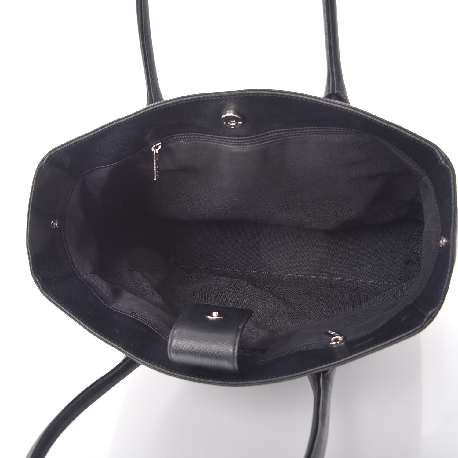 Chanel Calfskin Tall Cerf Tote Black 5 of 10