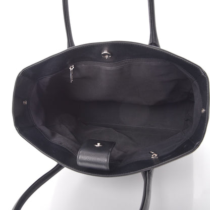 Chanel Calfskin Tall Cerf Tote Black 5 of 10