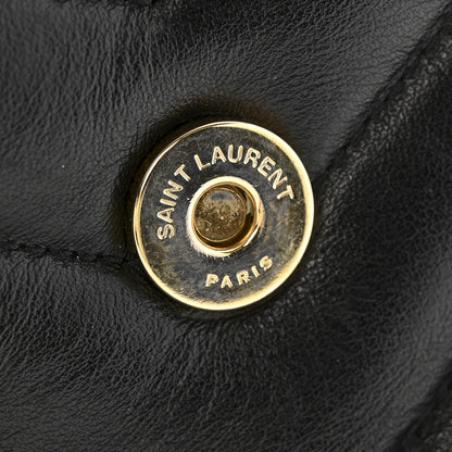 Saint Laurent Calfskin Y Quilted Monogram Medium Loulou Chain Satchel Black 15 of 17