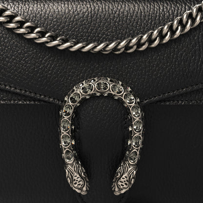 Gucci Pebbled Calfskin Small Dionysus Shoulder Bag Black 9 of 12
