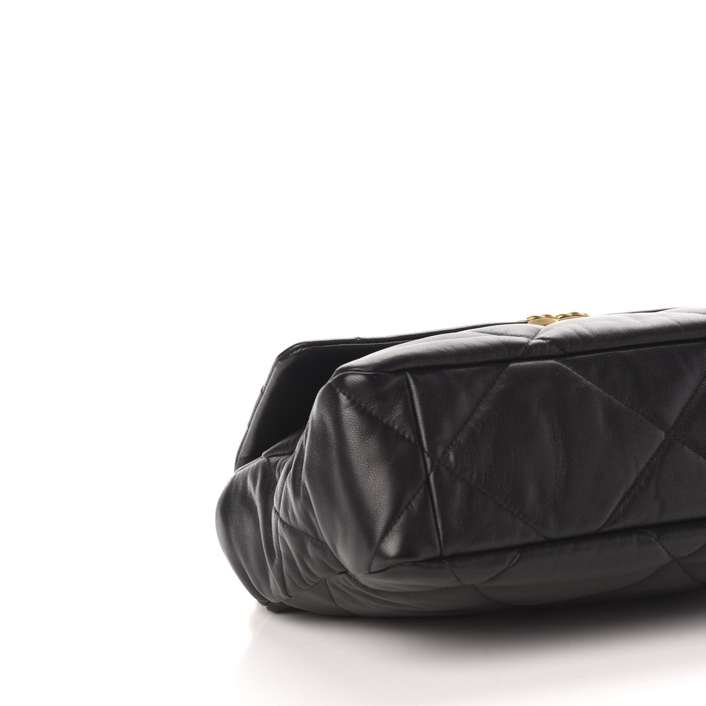 Goatskin Quilted Large Chanel 19 Flap Black