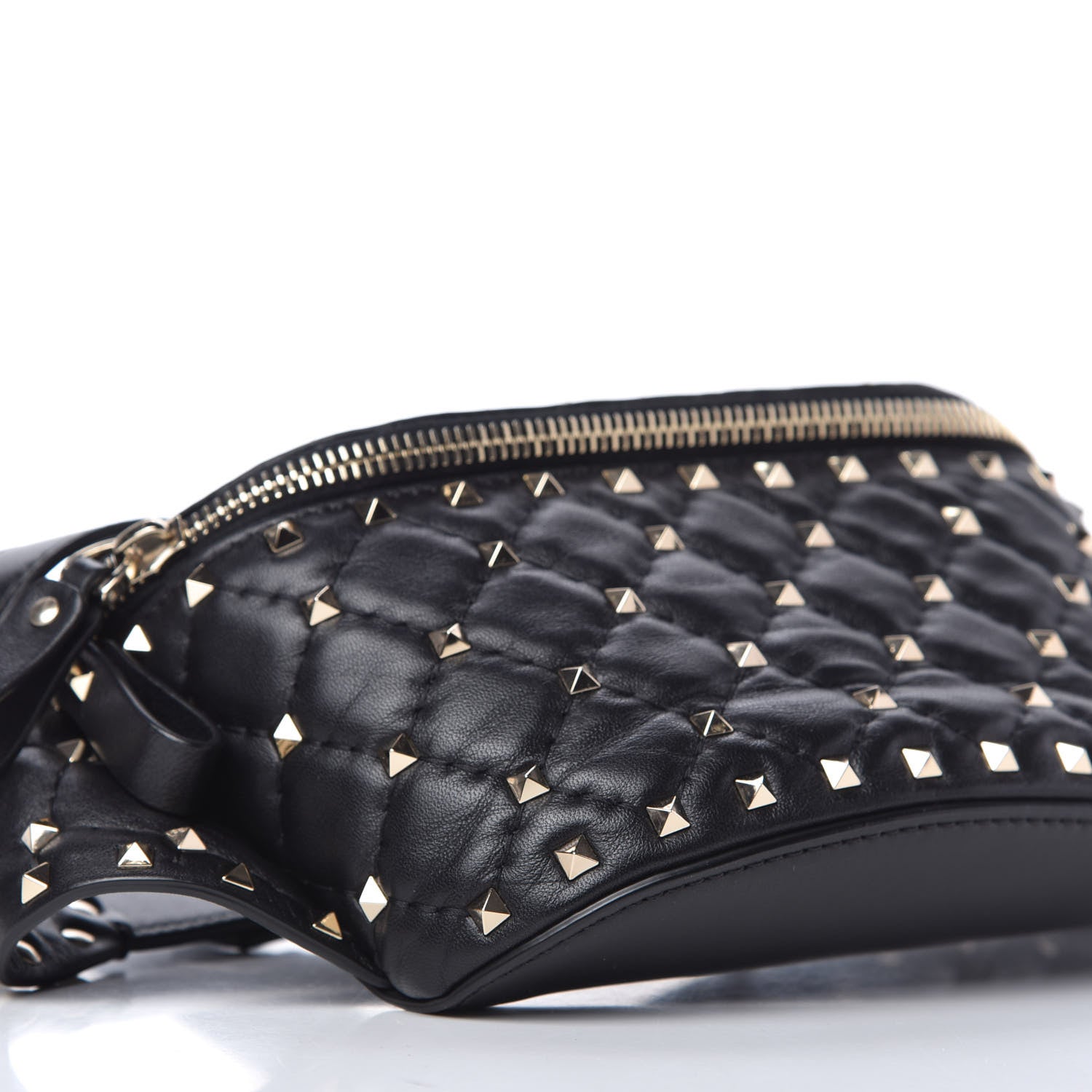 Valentino Garavani Nappa Rockstud Spike Belt Bag 105 Black 6 of 11