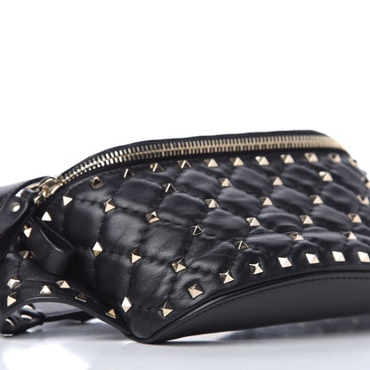 Valentino Garavani Nappa Rockstud Spike Belt Bag 105 Black 6 of 11