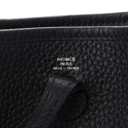 Hermes Taurillon Clemence Evelyne TPM Black 6 of 10