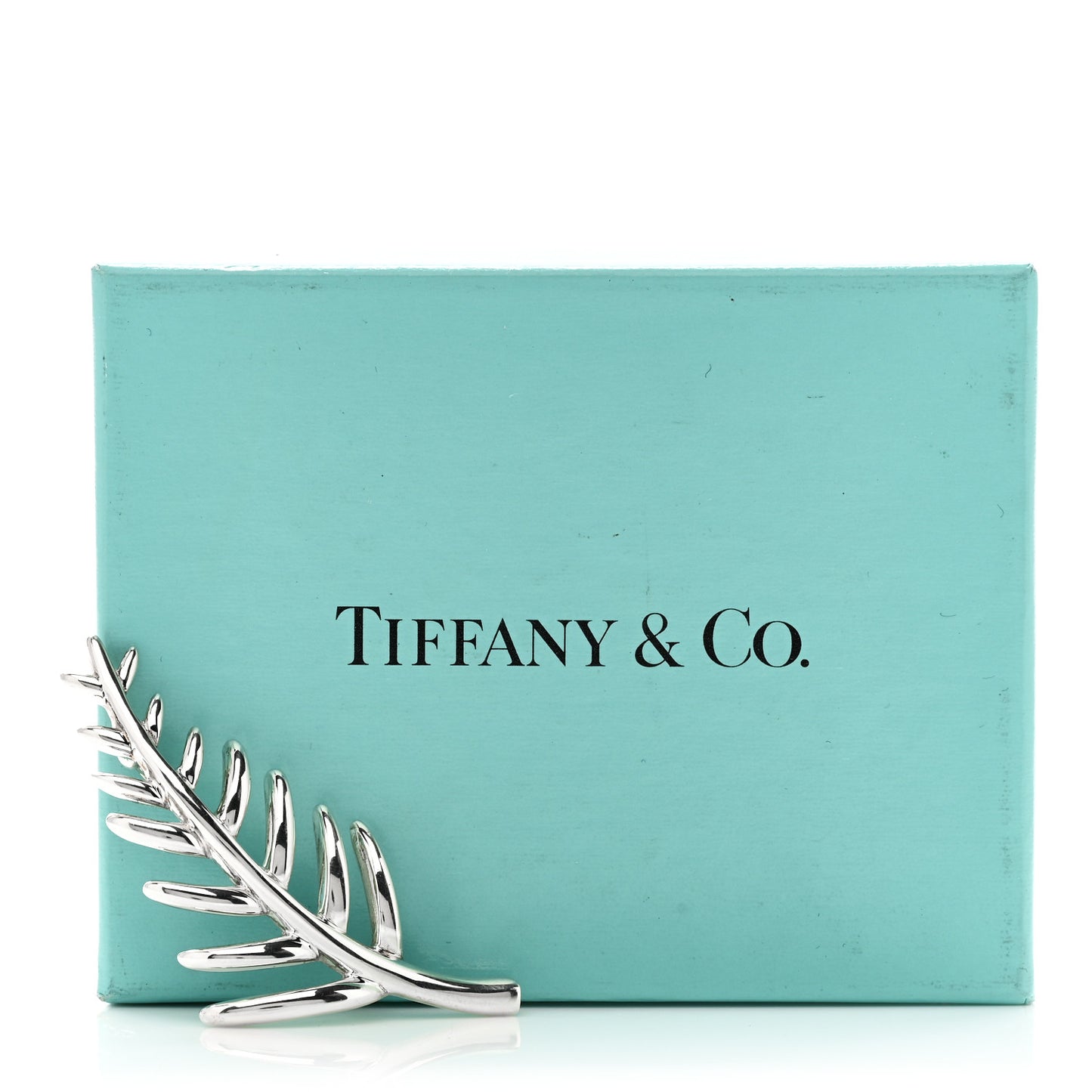 Sterling Silver Palm Leaf Brooch Pin
