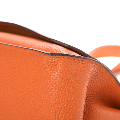 Hermes Taurillon Clemence Eclat Jypsiere 34 Orange Moutarde 10 of 11