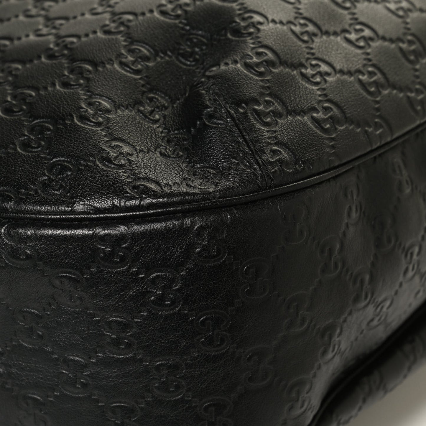 Guccissima Large New Ladies Web Hobo Black