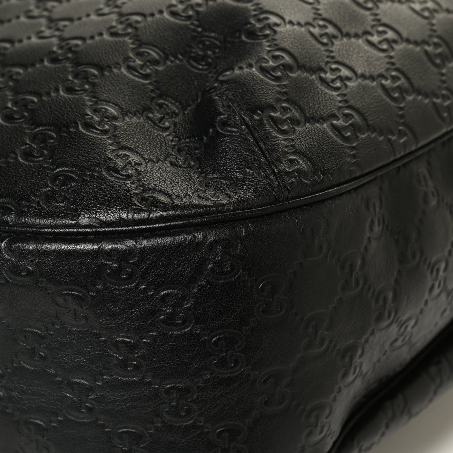 Gucci Guccissima Large New Ladies Web Hobo Black 12 of 13