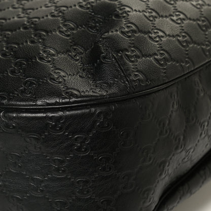 Gucci Guccissima Large New Ladies Web Hobo Black 12 of 13
