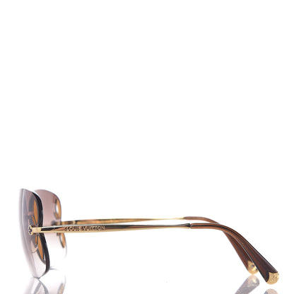 Louis Vuitton Lily Sunglasses Z0371U Brown Glitter 3 of 9