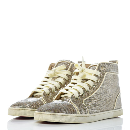 Christian Louboutin Metallic Lurex Womens Bip Bip Orlato Flat Sneakers 40 Gold 3 of 19