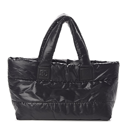 Chanel Nylon Quilted Medium Coco Cocoon Reversible Tote Black 1 of 17