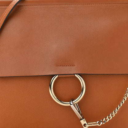 Chloe Calfskin Medium Faye Shoulder Bag Caramel 7 of 9