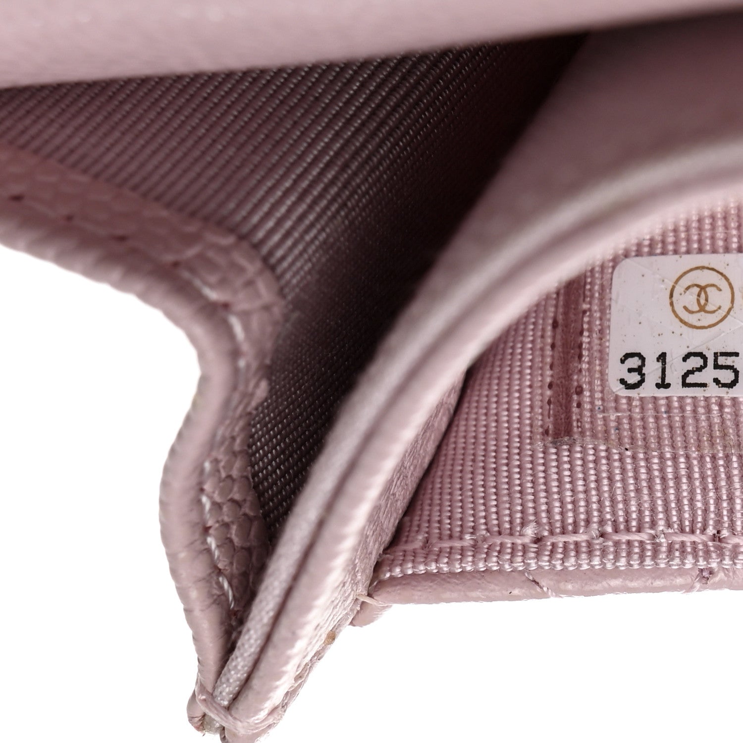 Chanel Caviar Quilted Flap Card Holder Wallet Light 8 of 9