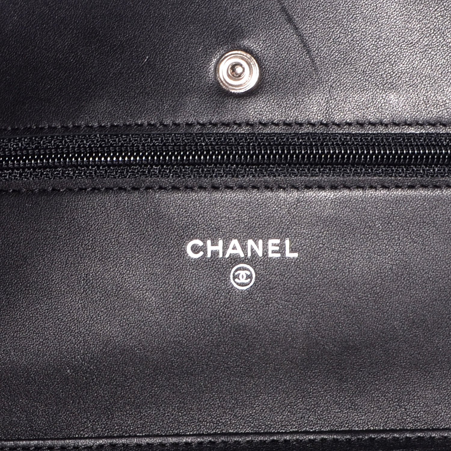 Chanel Caviar Timeless CC Wallet on Chain WOC Black 6 of 8