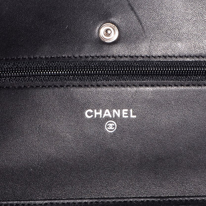 Chanel Caviar Timeless CC Wallet on Chain WOC Black 6 of 8