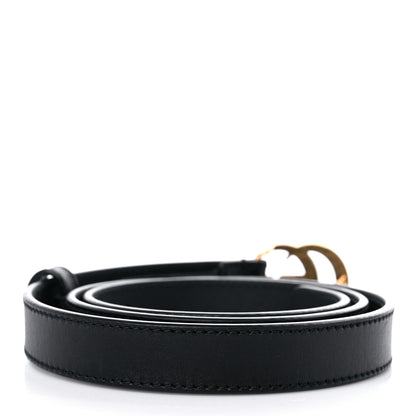Gucci Calfskin Double G 20mm Belt 80 32 Black 2 of 4