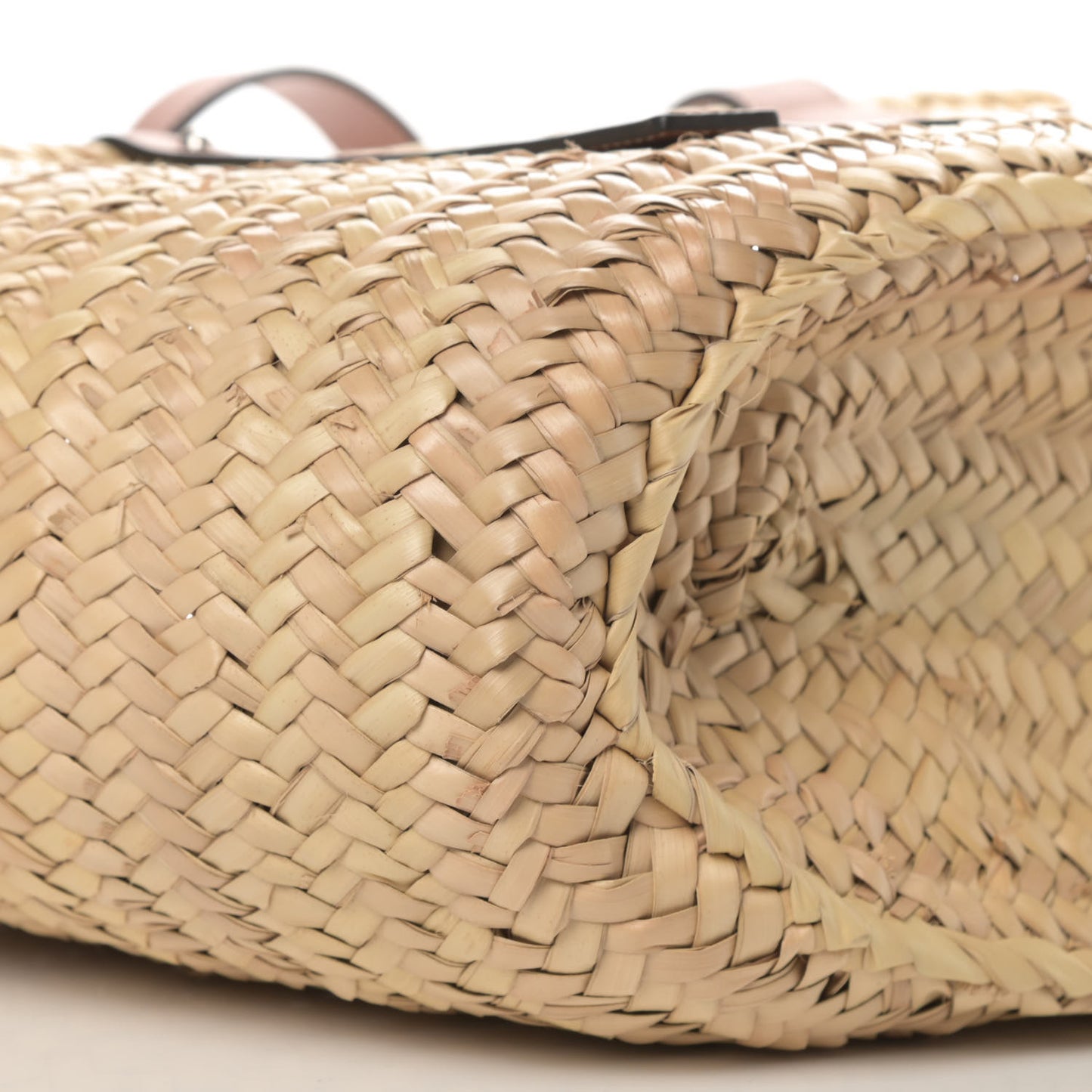 Raffia Basket Tote Bag Natural Tan