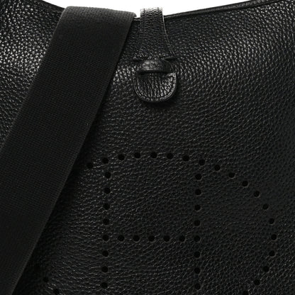 Hermes Taurillon Clemence Evelyne III PM Black 8 of 10