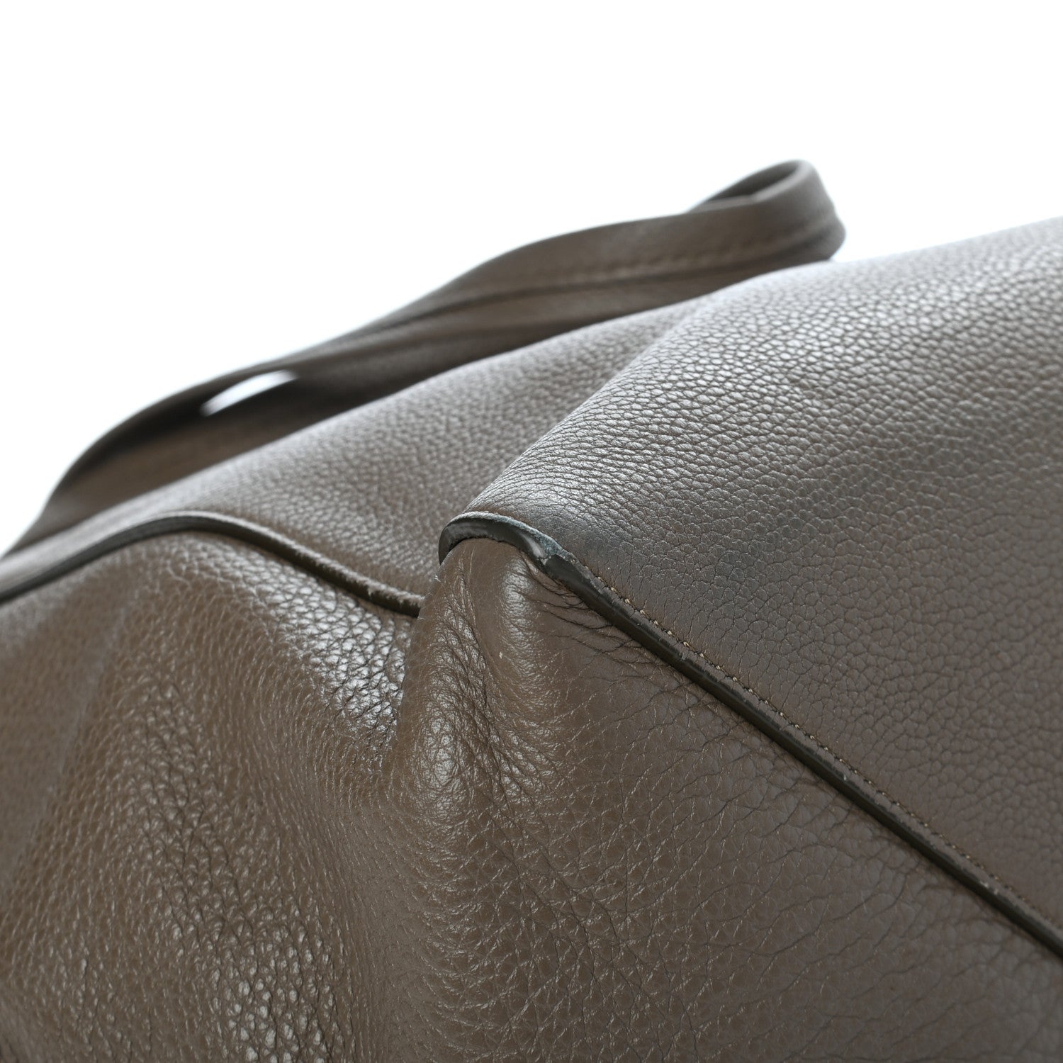 Celine Soft Grained Calfskin Small Belt Cabas Phantom Taupe 7 of 11