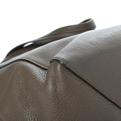 Celine Soft Grained Calfskin Small Belt Cabas Phantom Taupe 7 of 11