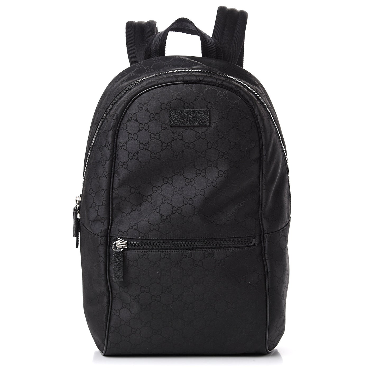 Nylon Monogram Slim Backpack Black