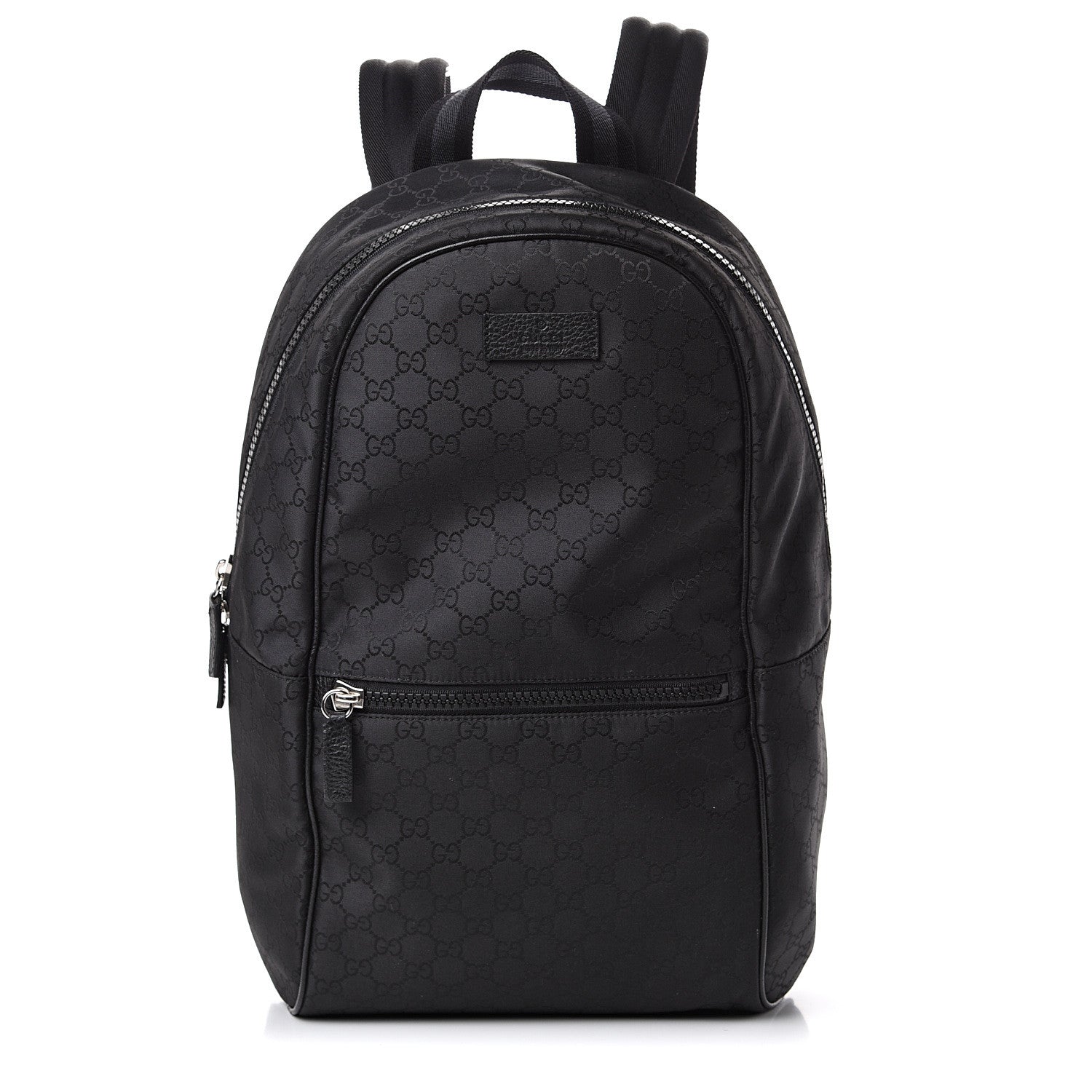 Gucci Nylon Monogram Slim Backpack Black 1 of 9